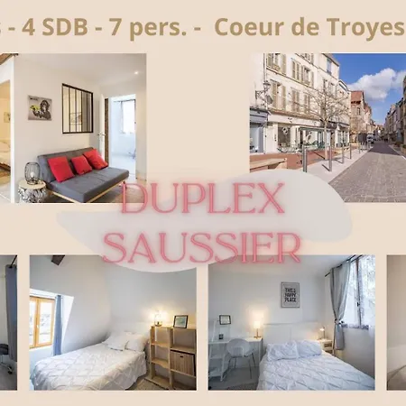 Duplex Saussier- Centre Historique - Ideal Groupe * טרואה